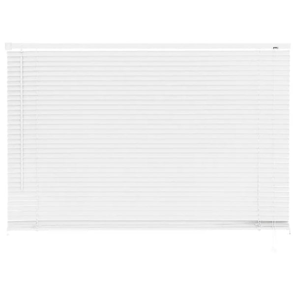 Persiana horizontal de pvc branca 120 x 130 cm
