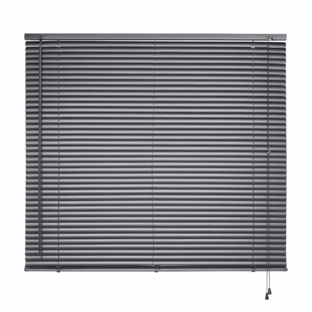 Persiana horizontal em pvc cinza 140x130cm