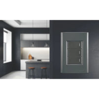 Placa 4x2 Com 3 Postos Tramontina Giz Grafite