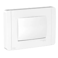 Placa 4x2 com dimmer para 3 módulos branco