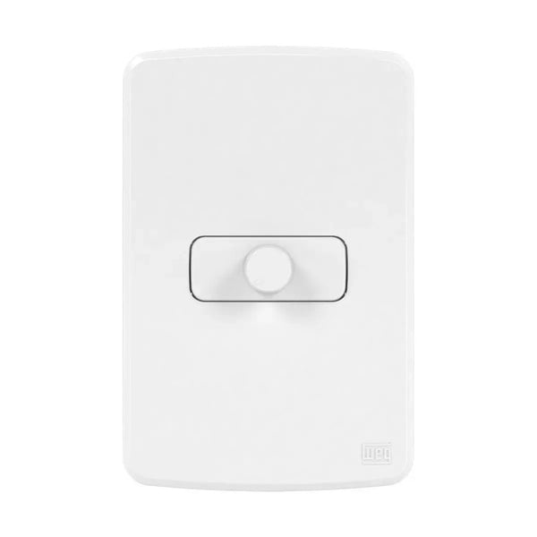 Placa 4x2 com dimmer para lâmpada branco