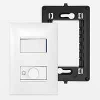 Placa 4x2 com dimmer para lâmpada branco