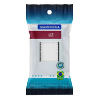 Placa 4x2 para 2 postos juntos liz branca
