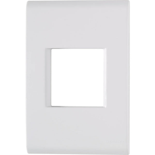 Placa 4x2 para 2 postos juntos liz branca
