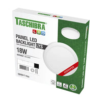 Placa LED Taschibra Lys Sobrepor Redondo 18W 6500k Bivolt