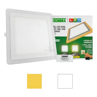 Placa LED Taschibra sob Dual Color Quad 18w6W Bivolt