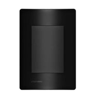Placa cega 4x2 com suporte revita carbono
