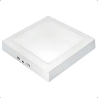 Plafon de led quadrado de sobrepor 12w 3000k