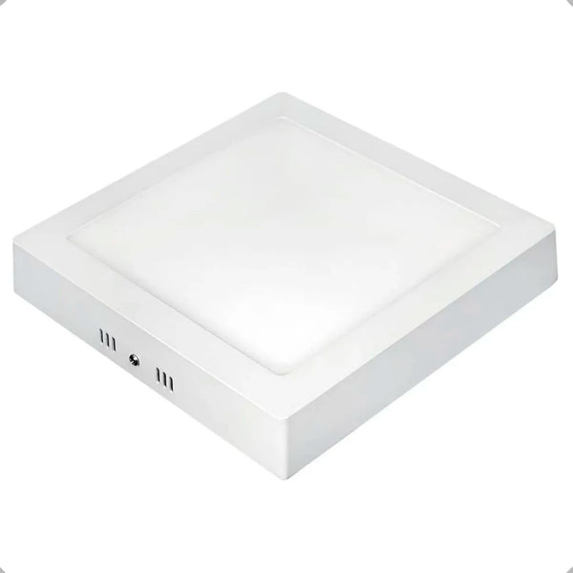 Plafon de led quadrado de sobrepor 12w 3000k