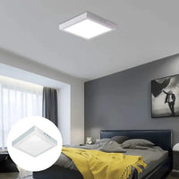 Plafon de led quadrado de sobrepor 24w 3000k