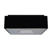 Plafon waffle 4xe27 preto