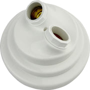 Plafonier duolux para 2 lâmpadas branco