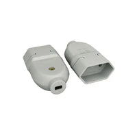 Plug fêmea 2 polos 10a