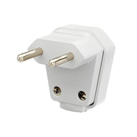 Plug macho 2 pinos 20a branco