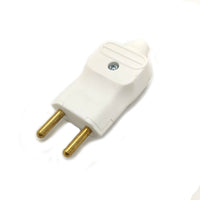 Plug macho 2 pinos 20a branco