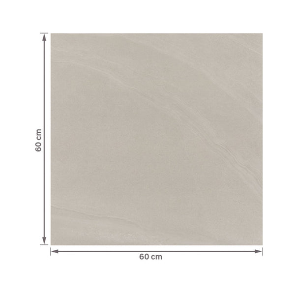 Porcelanato Khali Gris Eliane 60x60cm Externo Esmaltado