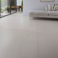 Porcelanato Khali Off White Acetinado Retificado 100x100cm Eliane