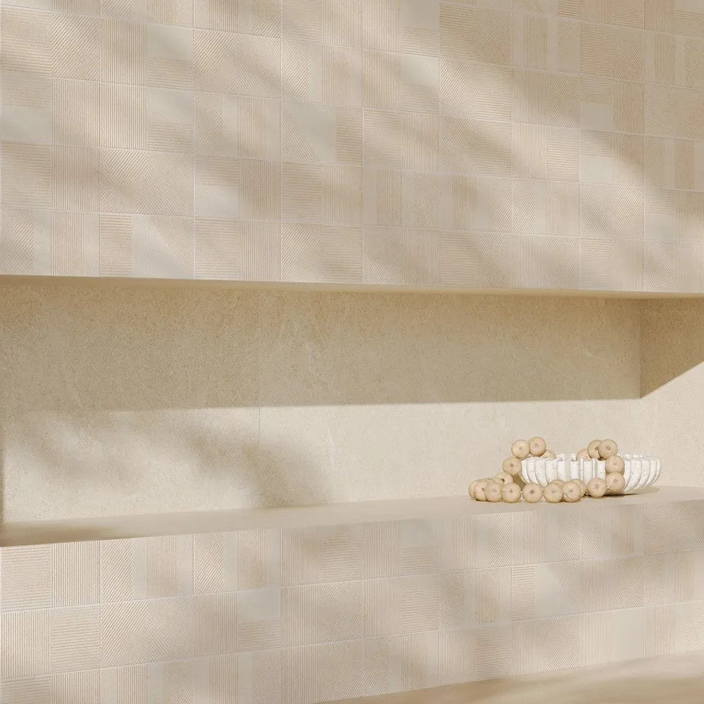 Porcelanato Oris Corda Eliane 90x90cm Externo 3D Retificado
