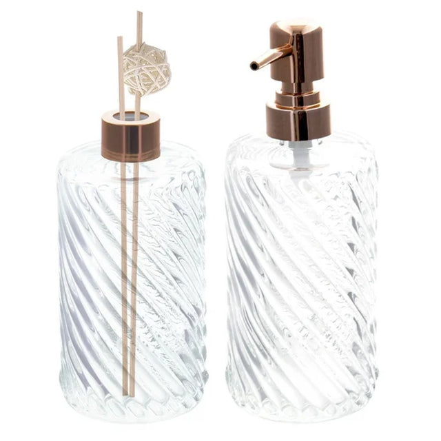 Porta aromatizador de vidro bronze 450ml