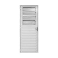 Porta basculante alumínio fit 210x80cm esquerda branca