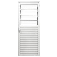 Porta basculante alumínio fit 210x80cm esquerda branca