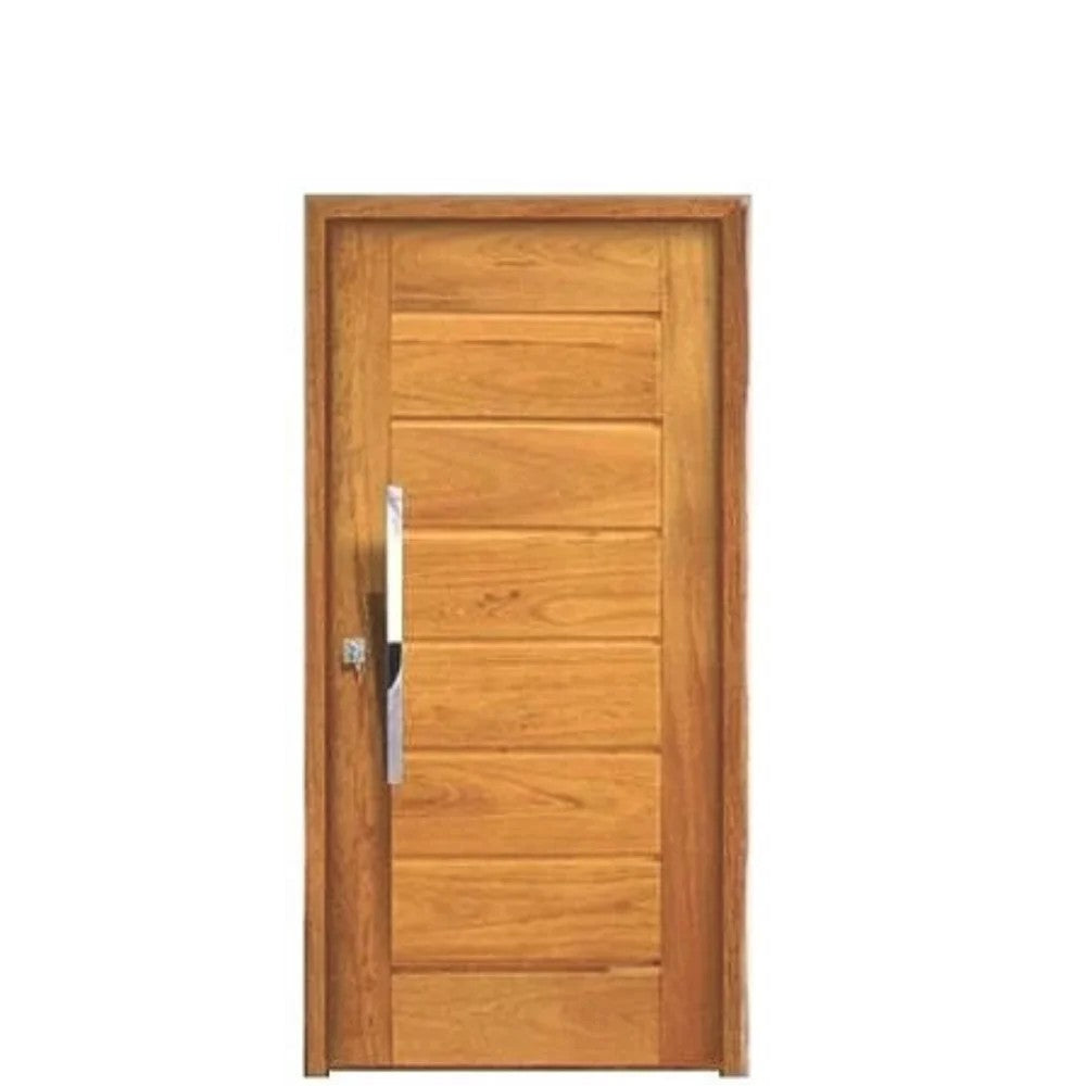 Porta de cedro com caixilho 145x25 abertura 90 esquerda