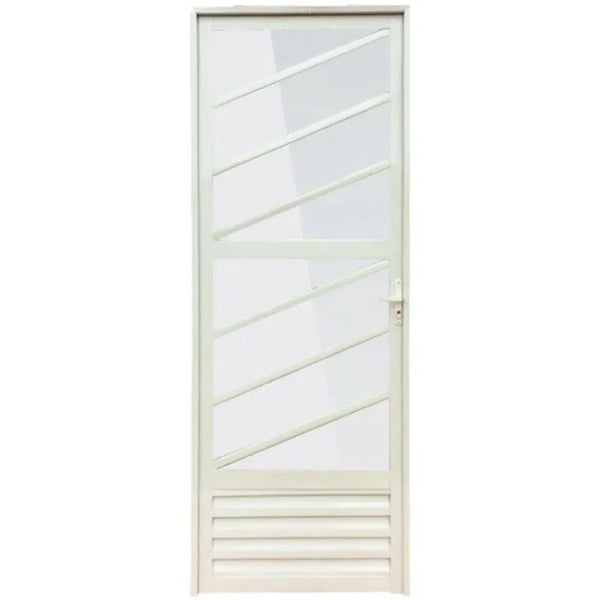 Porta diagonal 80x210 cm abertura esquerda