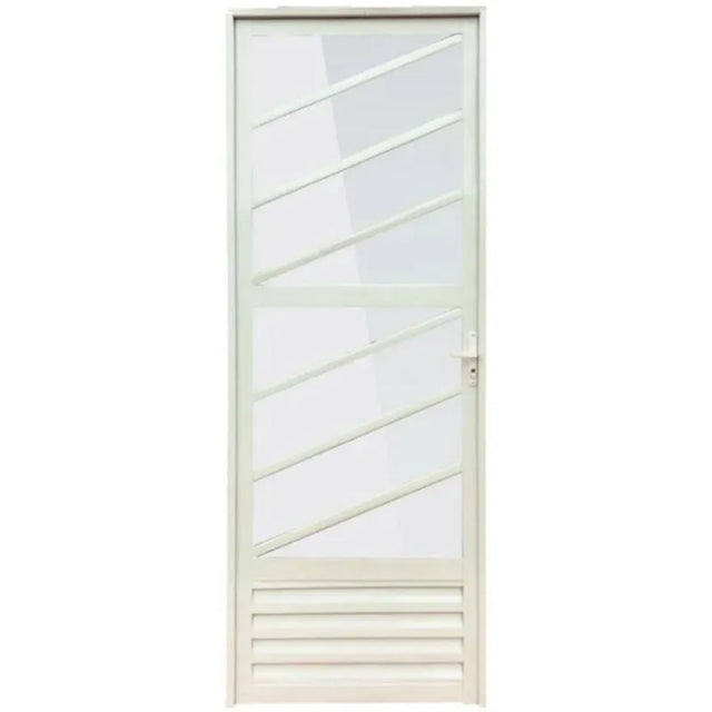 Porta diagonal 80x210 cm abertura esquerda