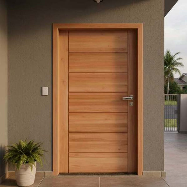 Porta interna angelin 90x210cm direita com ferragens