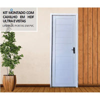 Porta interna de correr 70x210cm direita branca