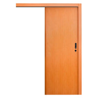 Porta interna de correr 80x210cm esquerda madeira