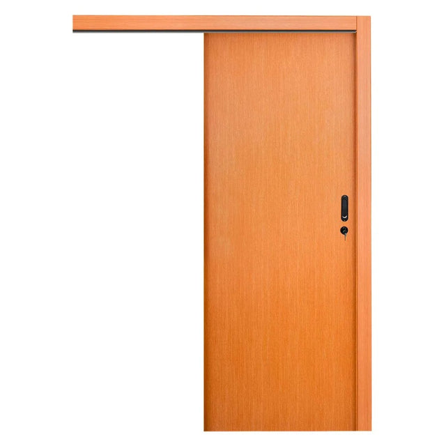 Porta interna de correr 80x210cm esquerda madeira