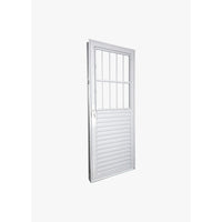 Porta stand alumínio postiga 84x215 esquerda vizard