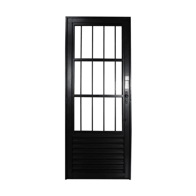 Porta stand alumínio postiga 84x215 esquerda vizard
