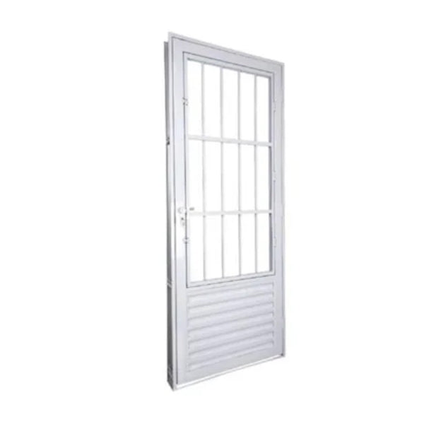 Porta stand alumínio postiga veneza 84x215cm direita