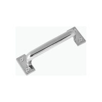 Puxador alça 120mm cromado em zamac linha criativa