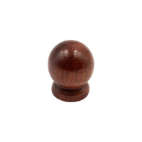 Puxador modelo 80 bola em madeira mogno