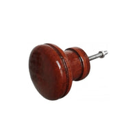 Puxador modelo 80 bola em madeira mogno