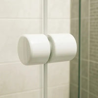 Puxador para box duplo branco