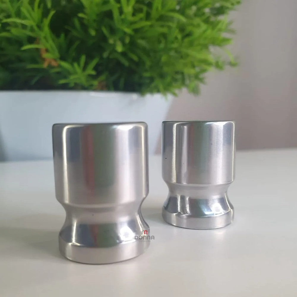 Puxador para box duplo cromado