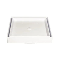 Ralo de alumínio branco 10x10cm
