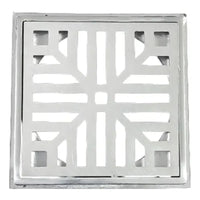Ralo de alumínio branco 10x10cm