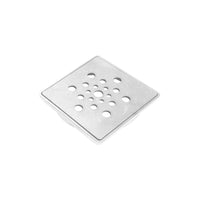 Ralo e porta ralo de alumínio branco 10x10cm
