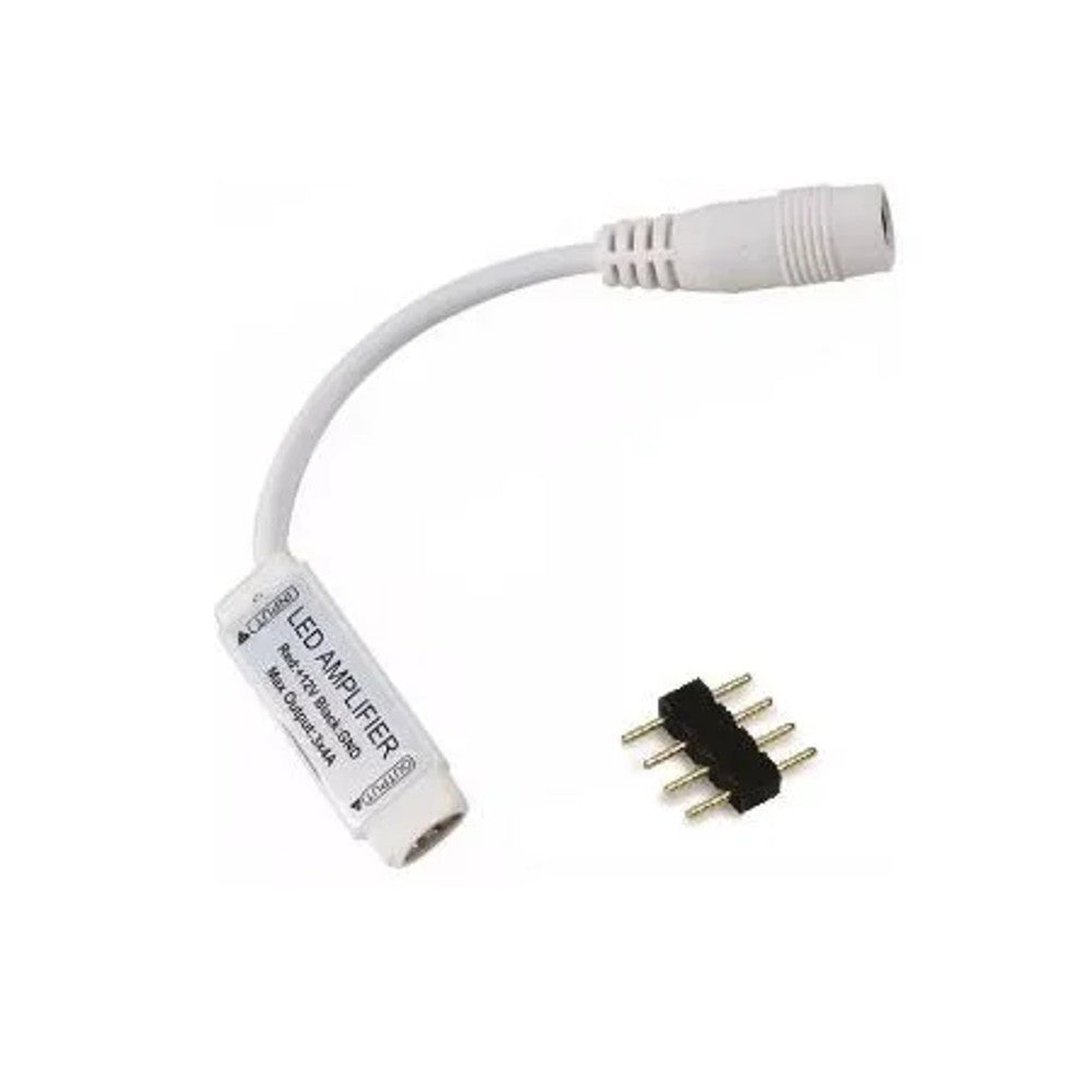 Receptor amplificador para fitas LED RGB 12V
