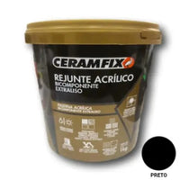 Rejunte acrílico preto 13 kg