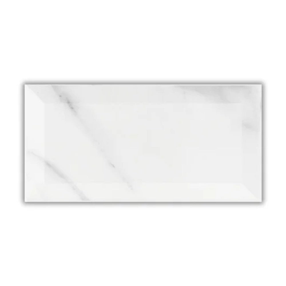 Revestimento Metro Carrara Eliane - 10x20cm - Cerâmica Brilhante