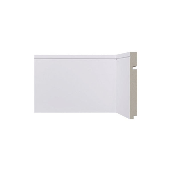 Rodapé Poliestireno Frisado Santa Luzia 15cm 2,40m Branco