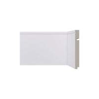 Rodapé Poliestireno Frisado Santa Luzia 15cm 2,40m Branco