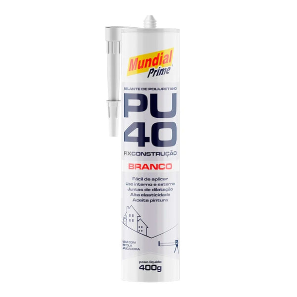 SELANTE PU 40 MUNDIAL PRIME BRANCO 400GR