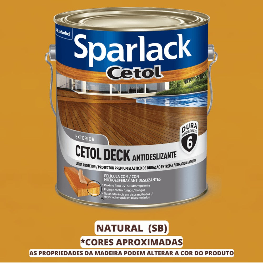 SPARLACK CETOL DECK ANTIDSBRILHO 36LTS NATURAL